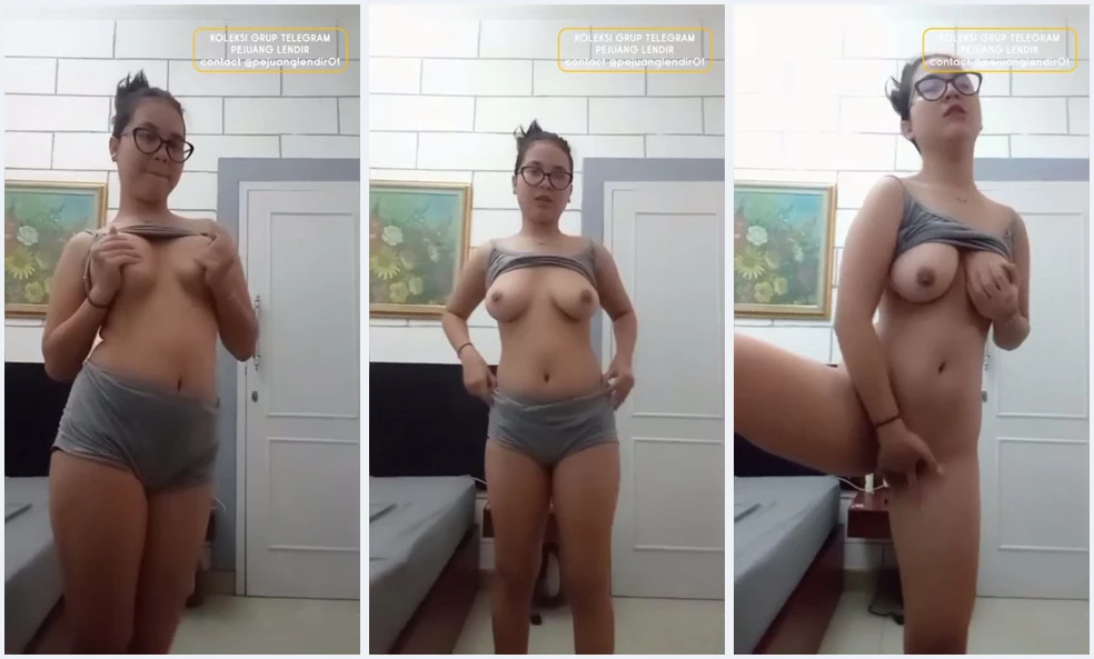 Bokep Indah hijab nggak tahan pengen dicelup